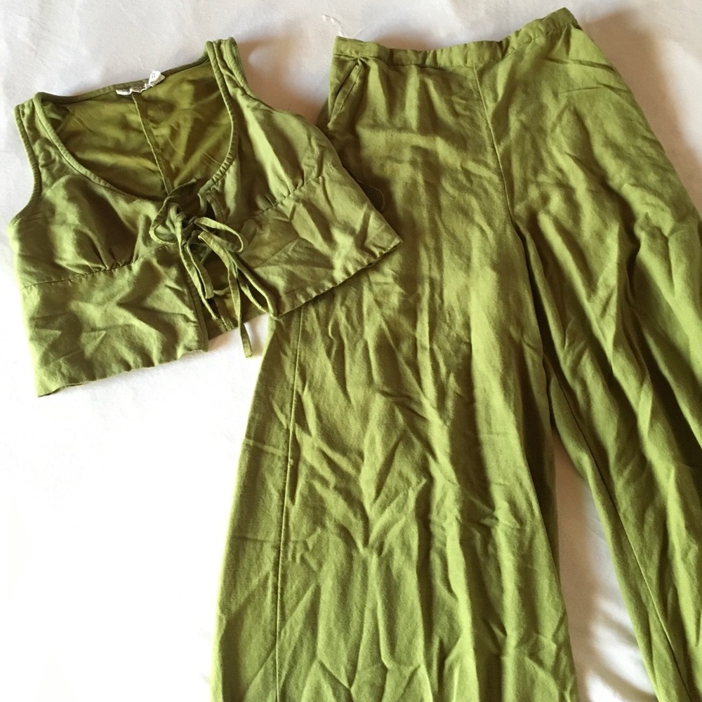 SOLD Matching Lime Green Set